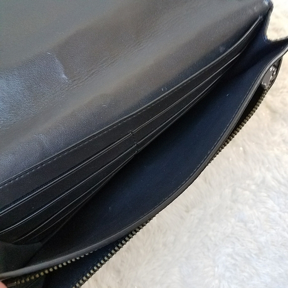 COACH Foldover Crossbody Clutch With Floral Bow Print - Picture 10 of 11